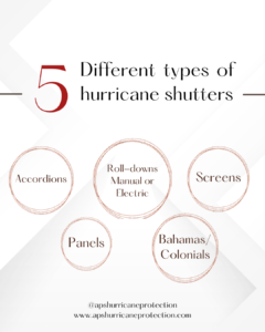 types of hurricane shutters